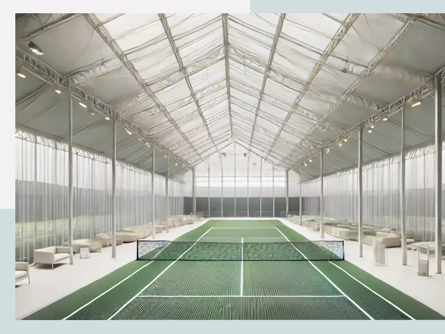 Строительство теннисных кортов в Братске