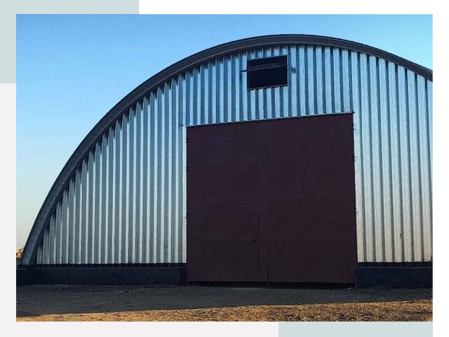 Бескаркасные ангары в Братске