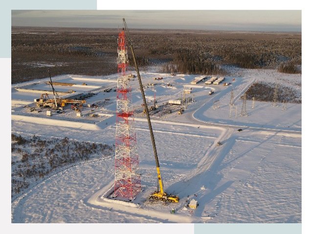 Мачты связи в Братске