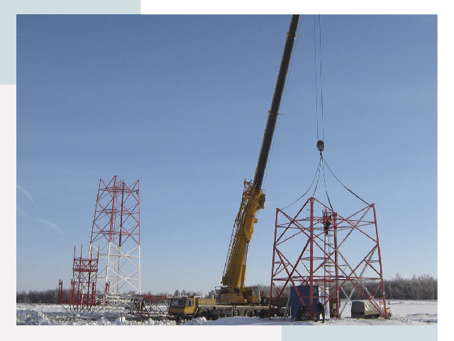 Монтаж вышек связи в Братске