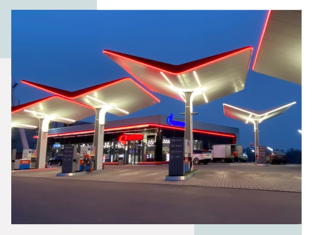 Навесы для АЗС в Братске