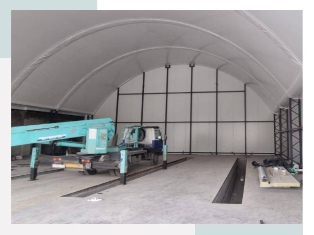 Внутреннее оснащение ангаров в Братске