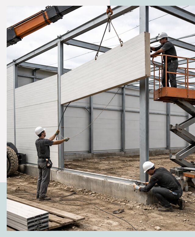 Строительство складов из сэндвич панелей в Братске под ключ