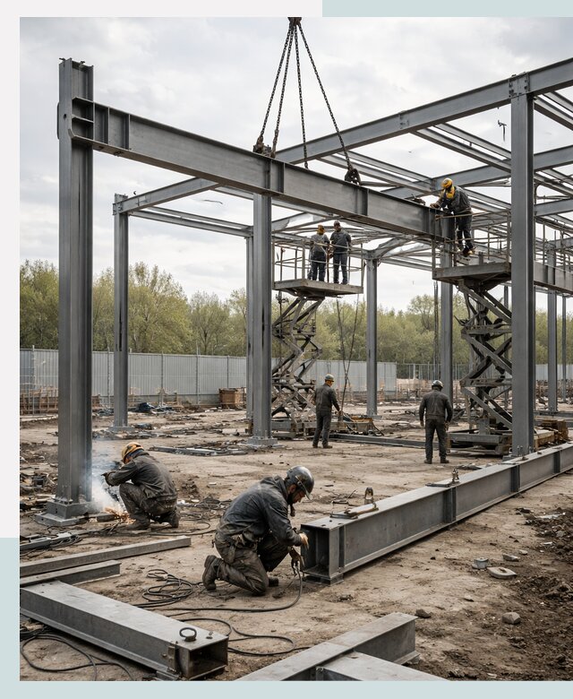 Строительство выставочных павильонов из металлоконструкций в Братске